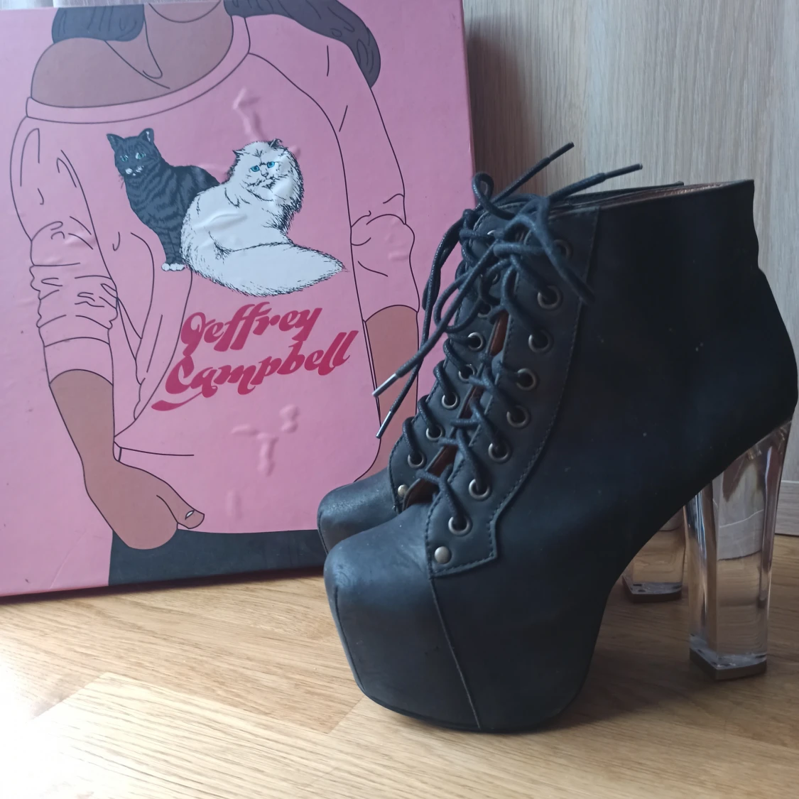 Jeffrey Campbell Lita stövletter (svart) - 90