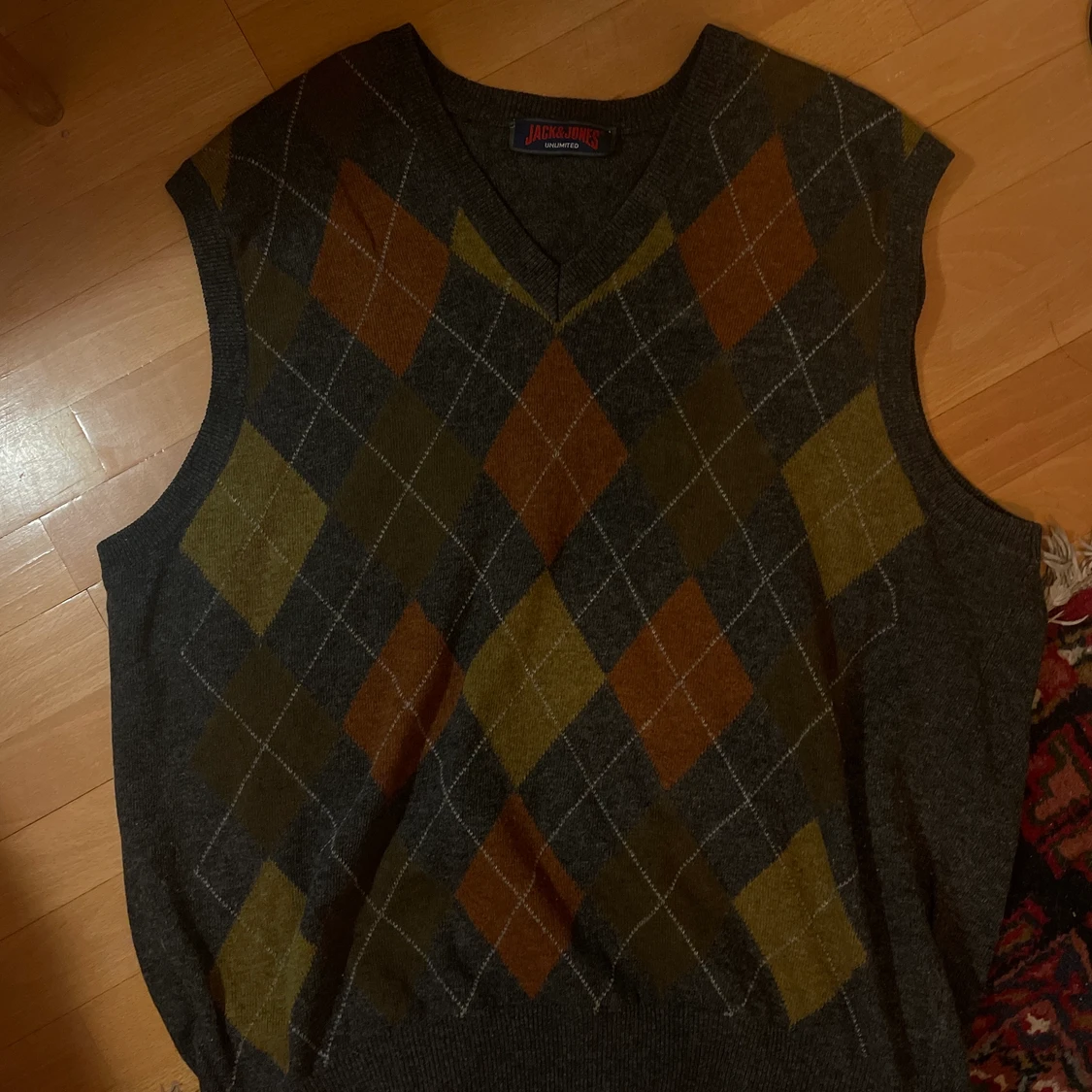 Rutig sweater vest