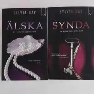 Boken Älska med fortsättningen Synda av Sylvia Day i nyskick säljes. Kan även säljas var för sig då 50 kr/st. VID INTRESSE MOTTAGES BUD