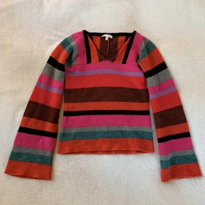 Randig stickad - Randig mysig stickad tröja från Kookai! Står stl 1 och skulle säga att det är som en S 💘