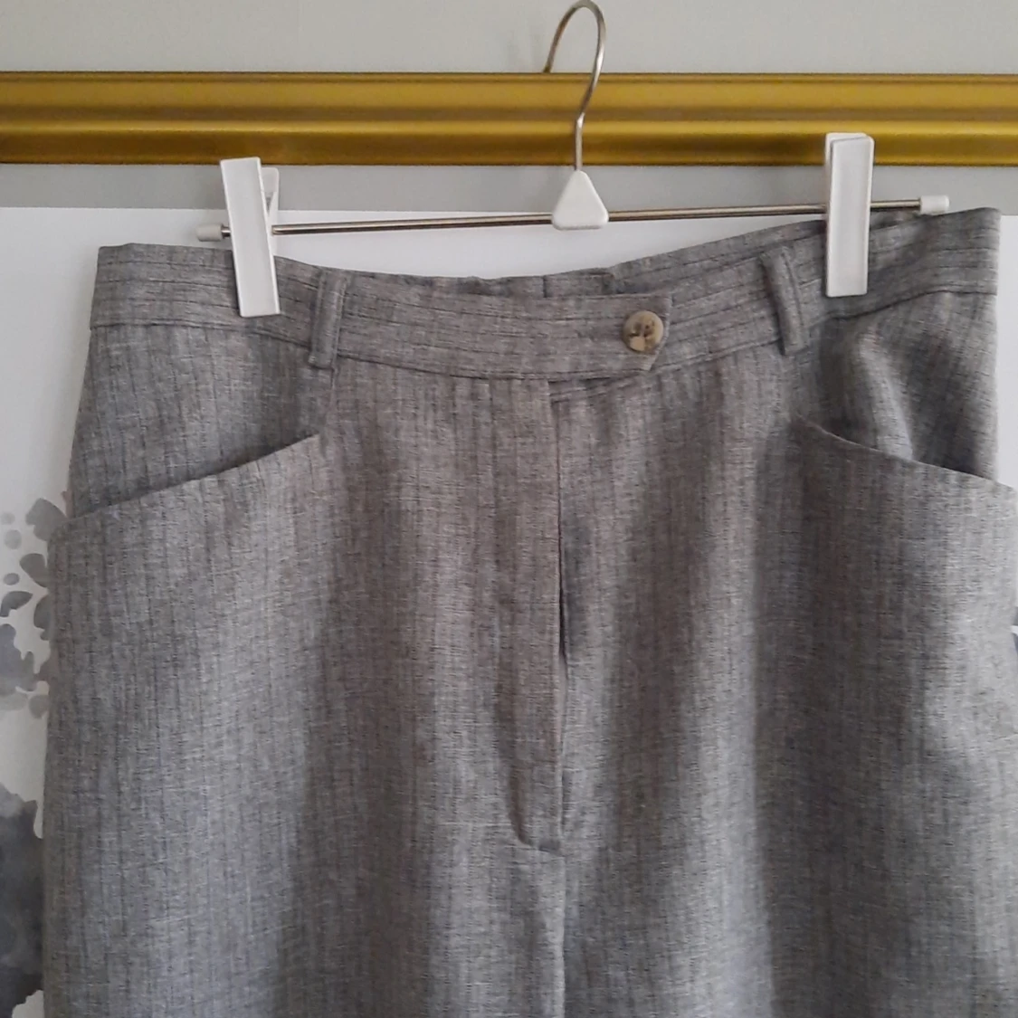 Grå kostymbyxa - 90