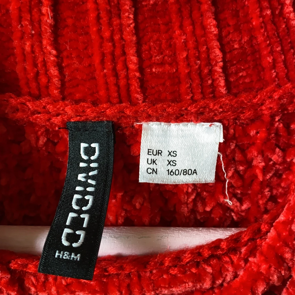 Röd vintertröja/hösttröja  - 91