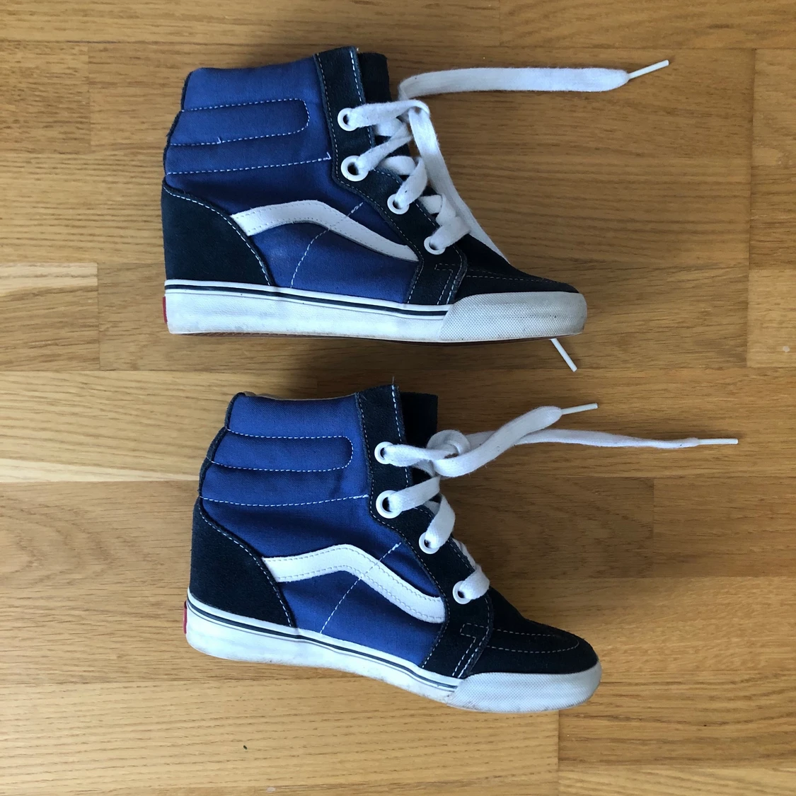 Vans hidden wedge blue hightops - 90