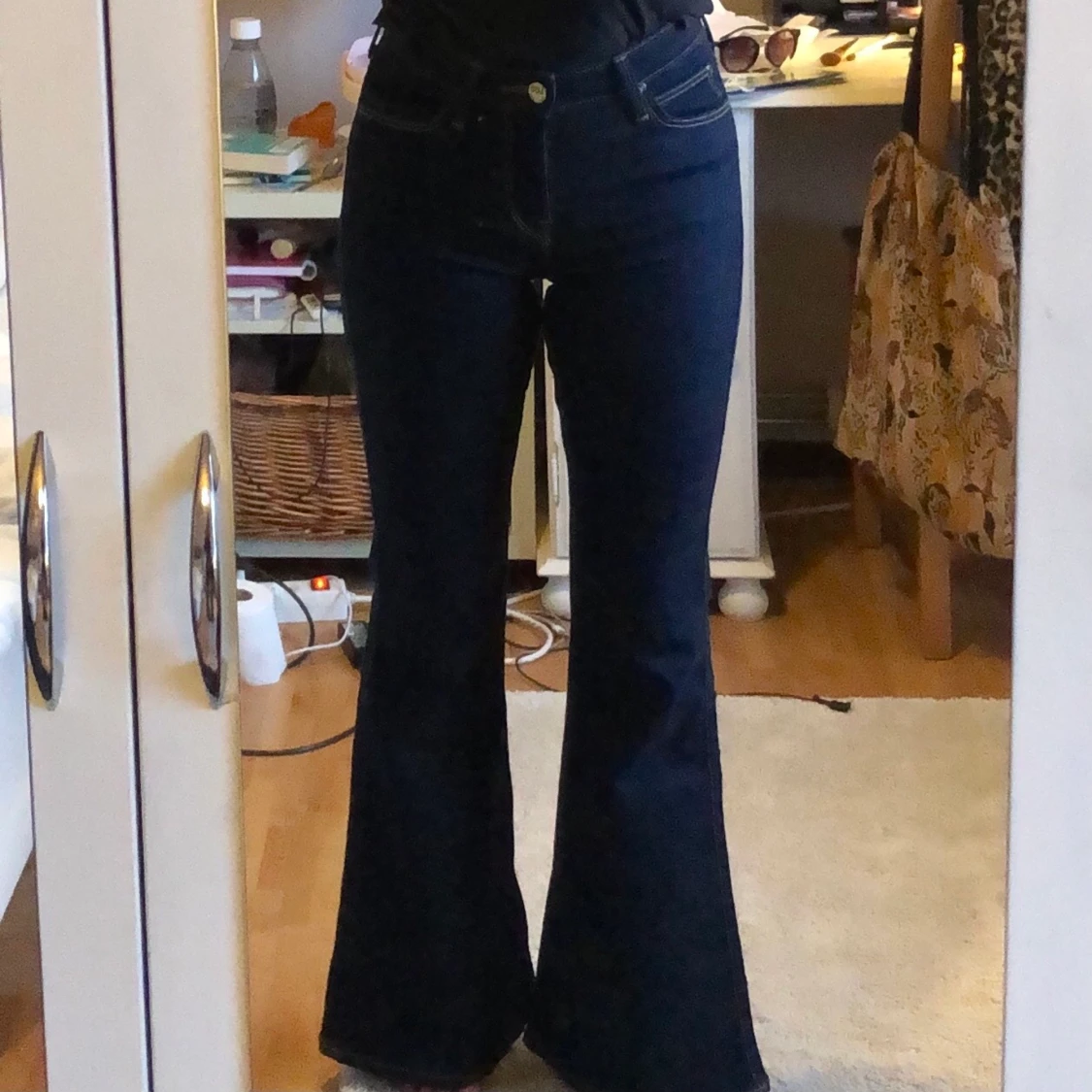 Lee skinny flare mörkblå jeans 26/31