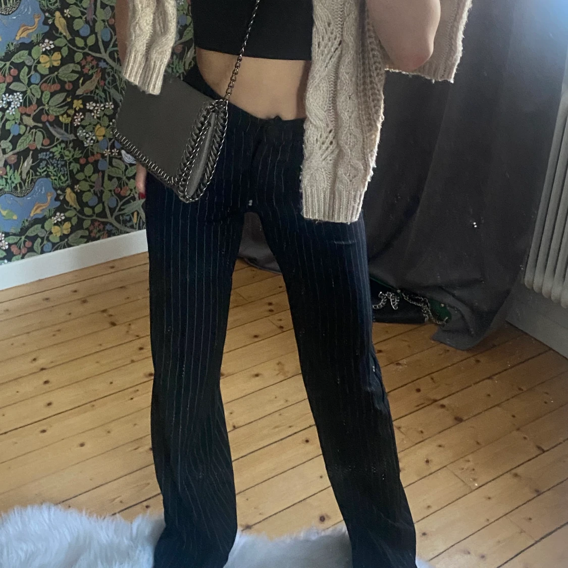 Randiga kostymbyxor  - 90