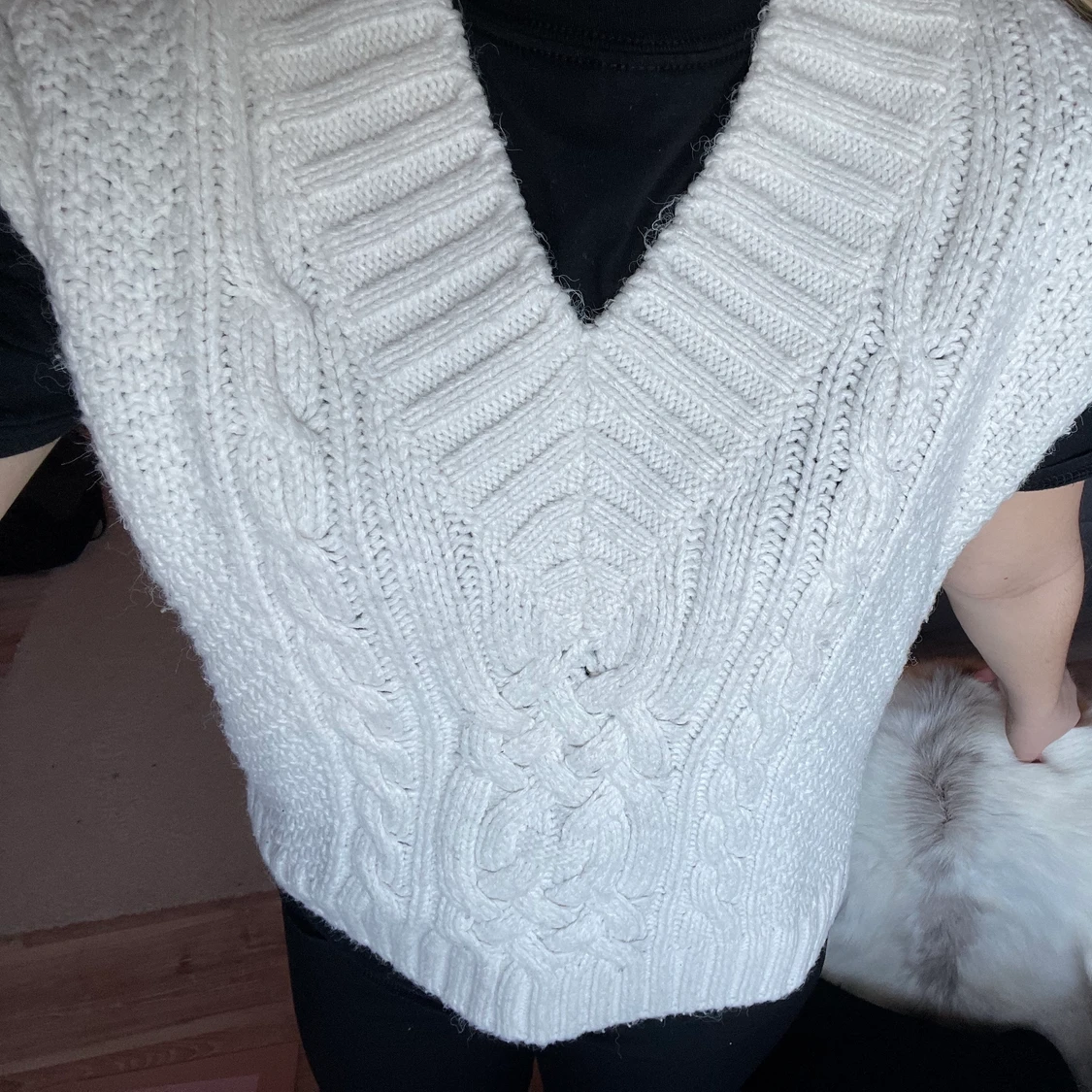 Stickad väst  - 90
