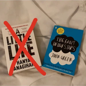 Böcker  - Båda dessa böcker är olästa och har tyvärr endast tagit plats i min bokhylla. Hoppas på att hitta ett nytt hem för dem. Frakt kan kollas upp då jag inte vet hur mycket det kostar. Båda böckerna kostar 70kr styck. A little life är såld.