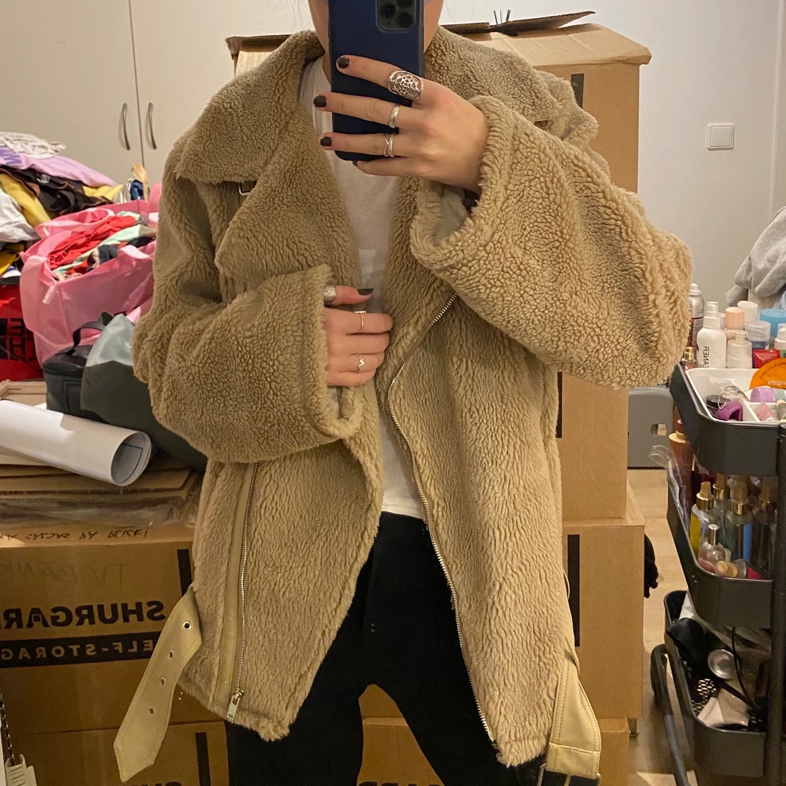 Biker-pälsjacka strl. M! - 90