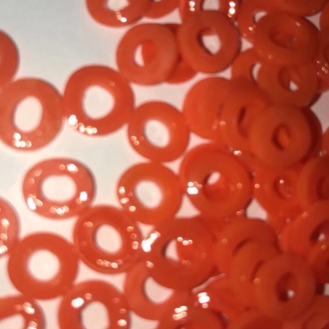 Melted beads, orange  - 90