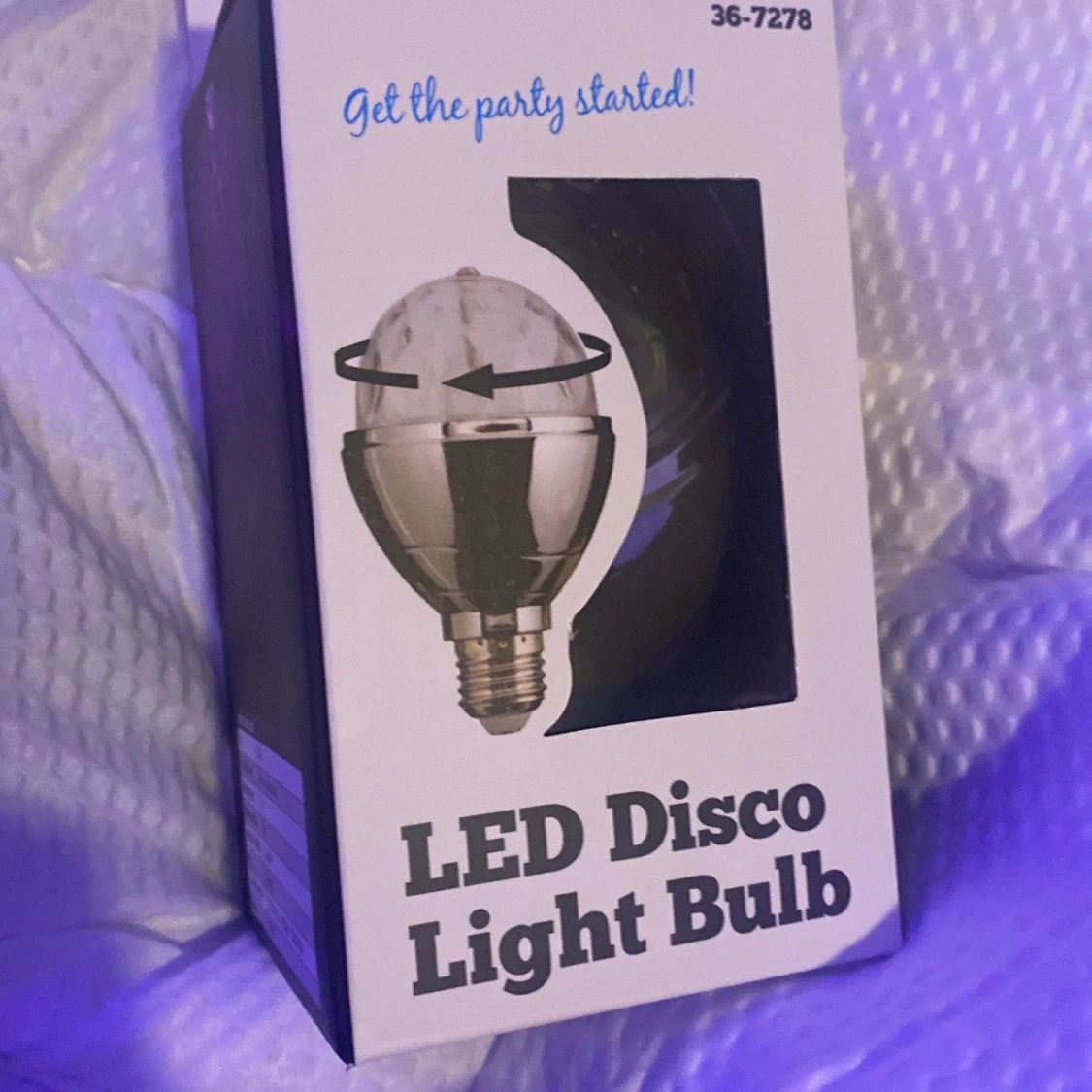 Led disco light bulb lila💜 - 90