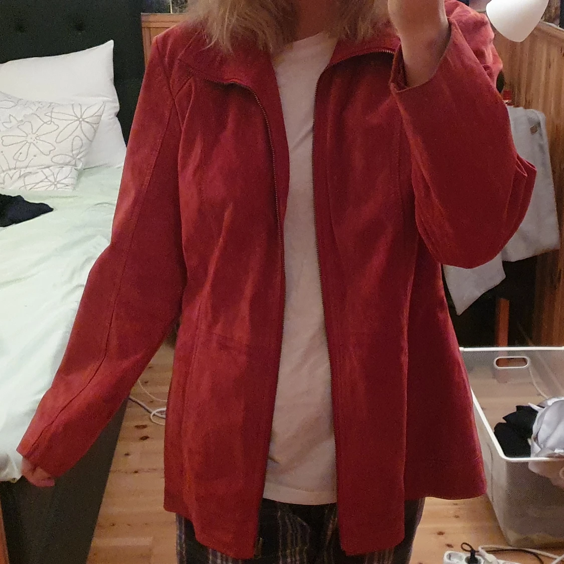 Röd mockakavaj - 90