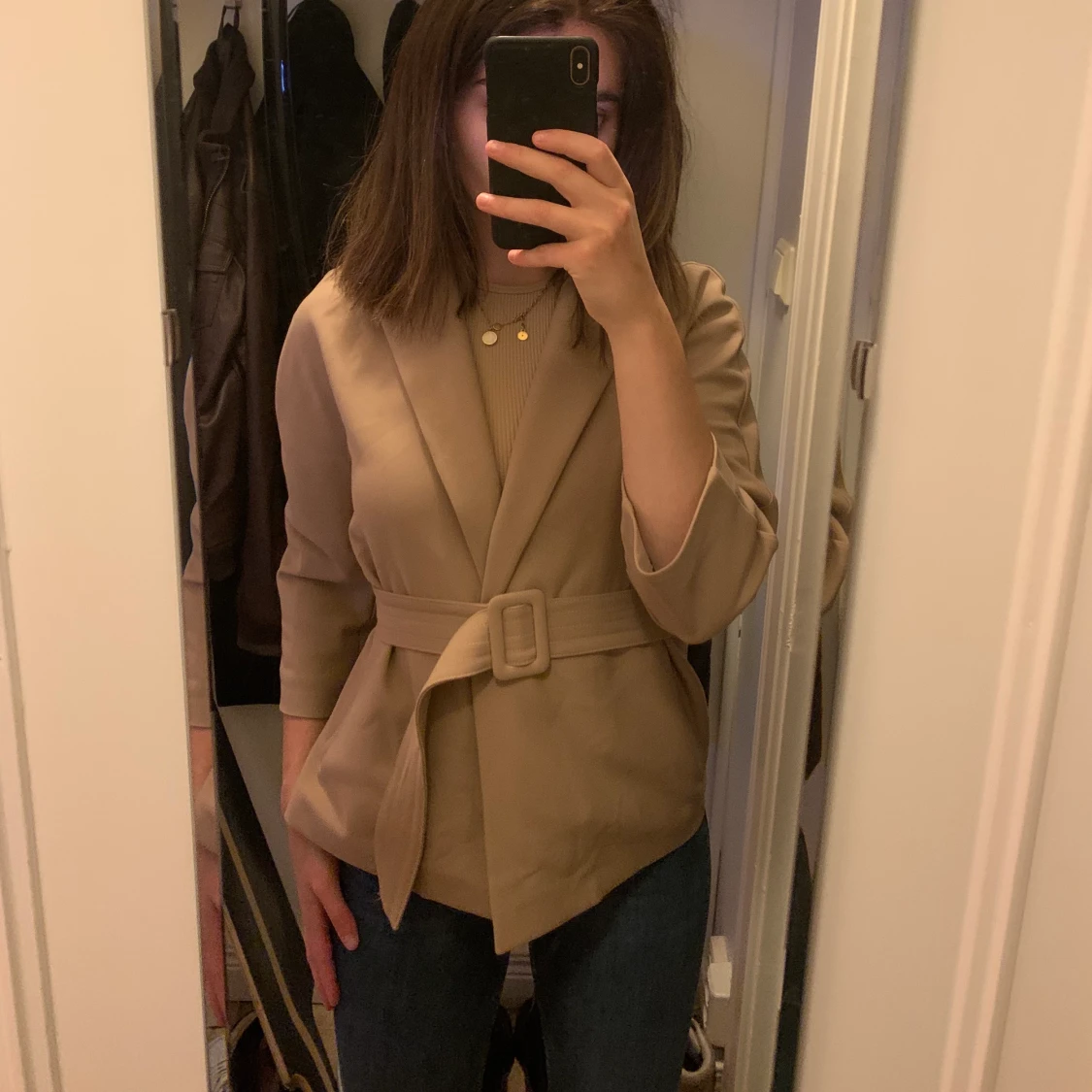 Beige jacka från märket Bej i storlek S