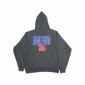 Panther Athletics Vintage hoodie - Säljer en skit snygg vintage hoodie i storlek large och passar skit snyggt oversized om man har storlek Medium eller small. Hoodien är i jätte bra skick. Skickar endast👍🏻 Ha en bra dag!