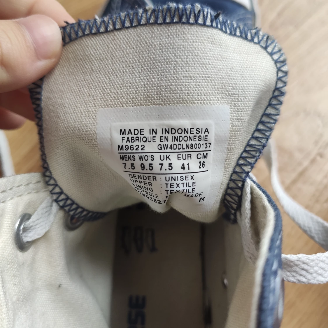 Jeansblå Converse i storlek 41 - 91