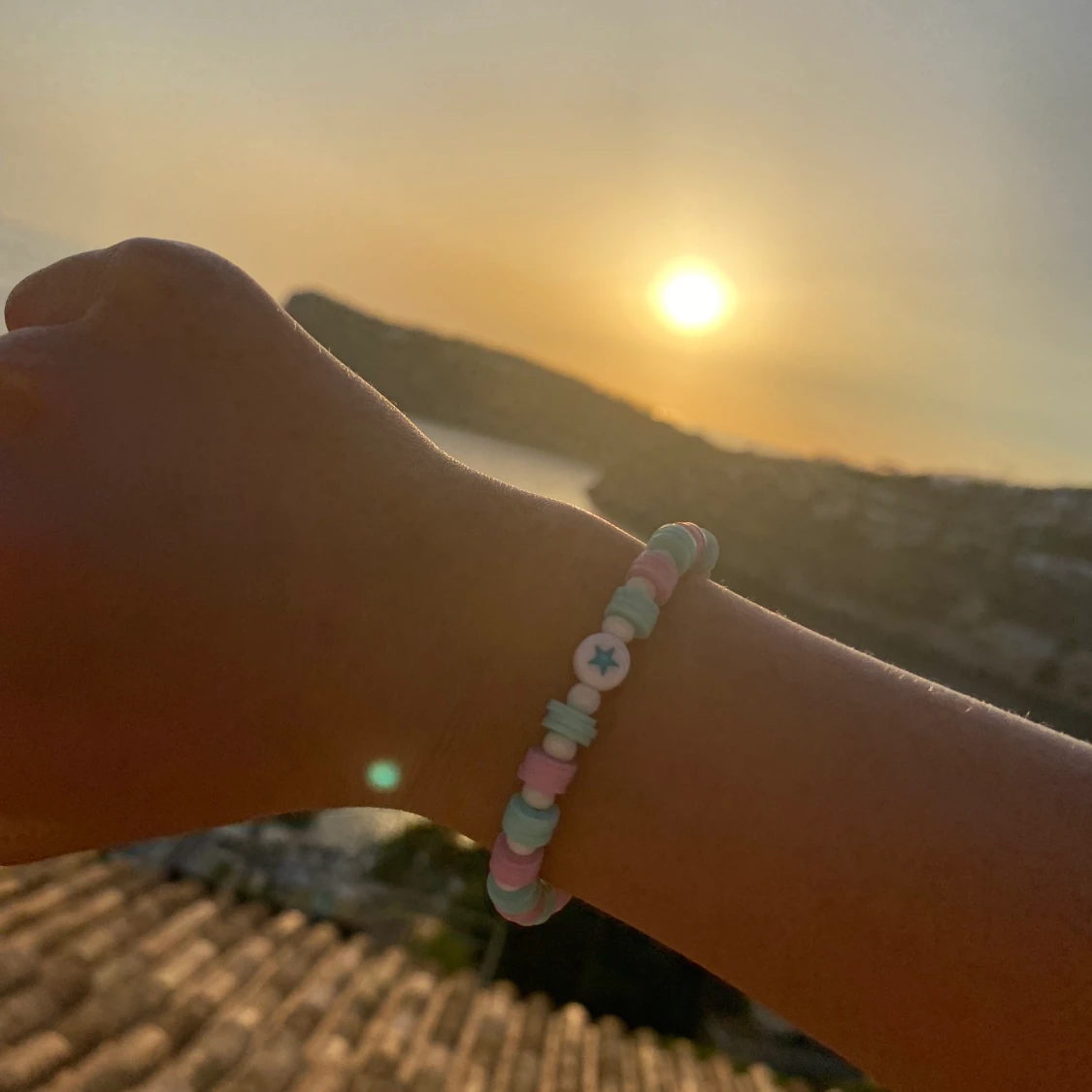 Rosa blĂ„t super fint armband đđ«
