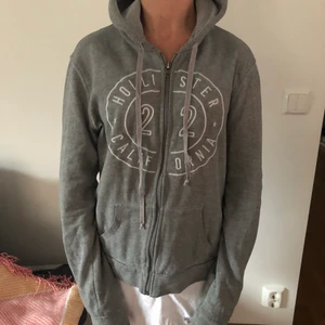 Hollister huvtröja  - Jag säljer en grå huvtröja från Hollister. Den är i befintligt skick. Hör av dig om du är intresserad 🥰