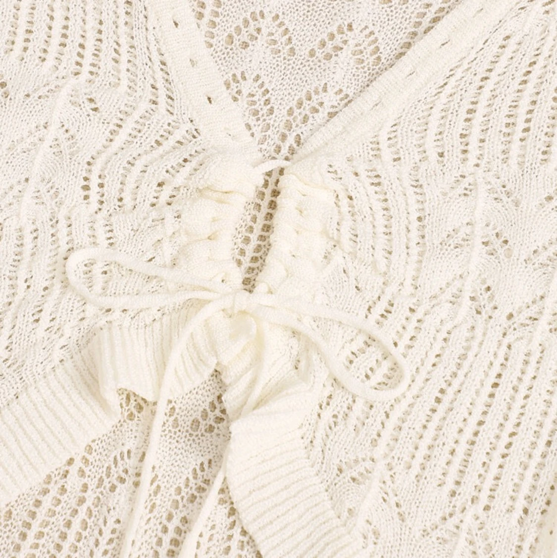 Gullig vit kofta - 90