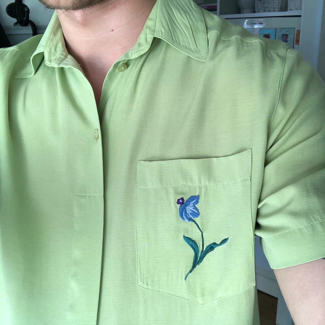 Ljusgrön skjorta - 90