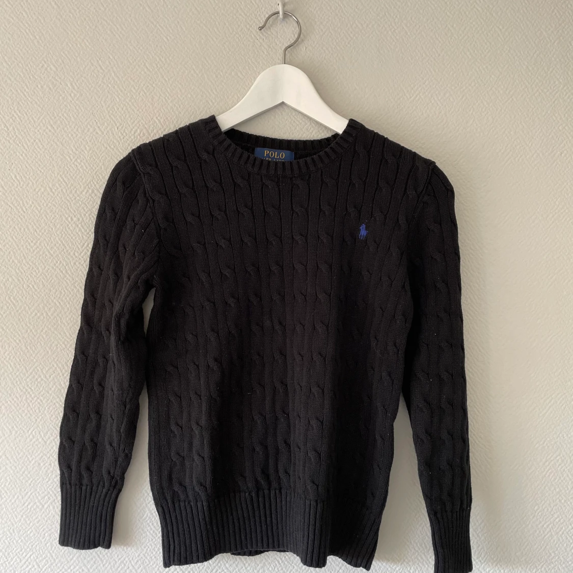 Polo Kabelstickad tröja