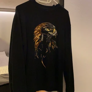 Zara tröja - Svart tröja med broderad örn på från zara