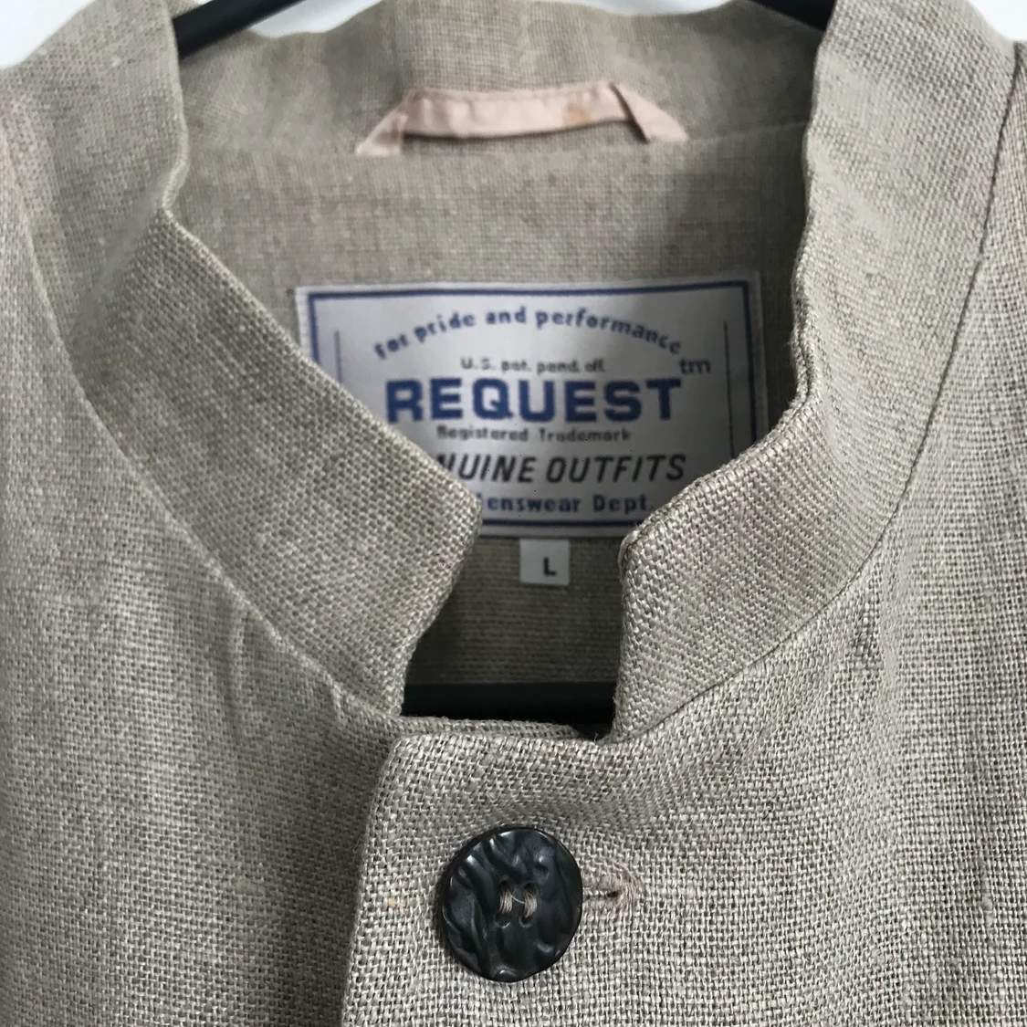 Vintage linnejacka/kavaj - L - 91