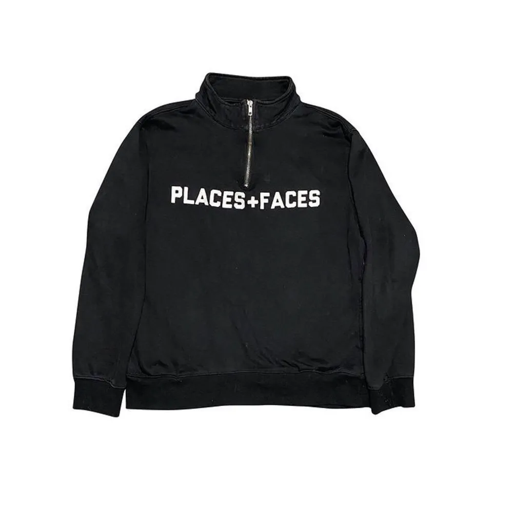 Places+Faces 1/4 Zip  PRE-OWNED XL (Fits M) 1599kr NOW AVAILABLE ONLINE - Restocked.se. Tröjor & Koftor.
