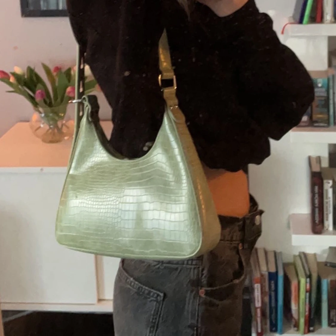 Baguettebag grön  - 91