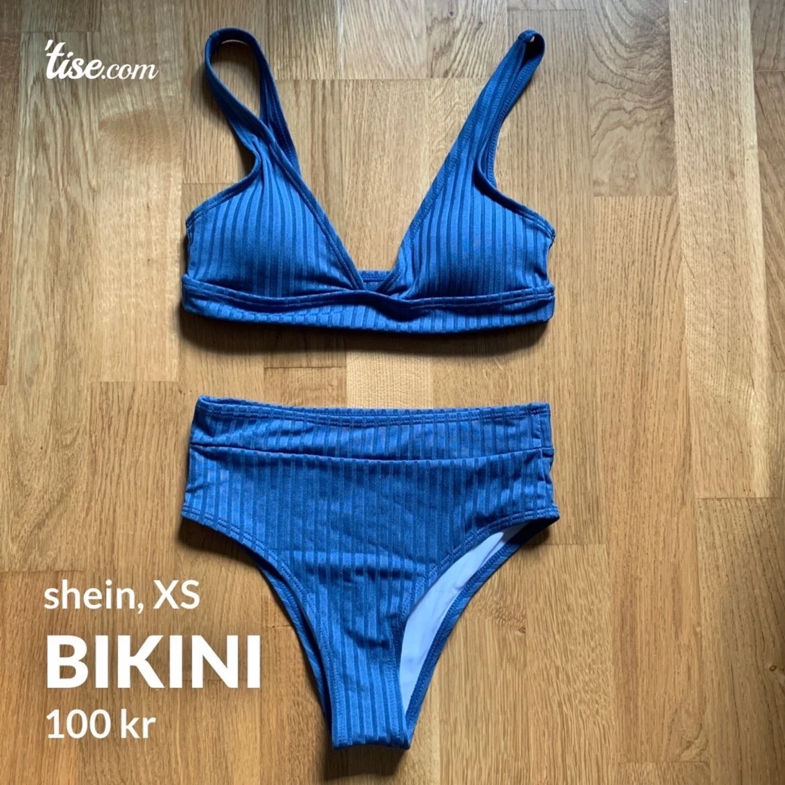 Blå bikini, storlek XS