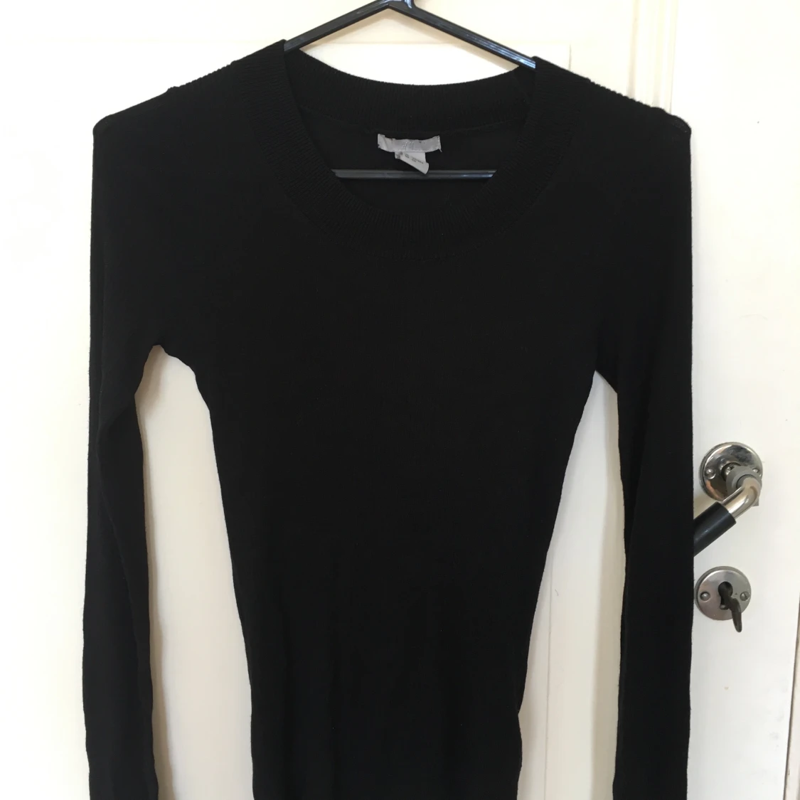 Svart långärmad basic topp/tröja - 90