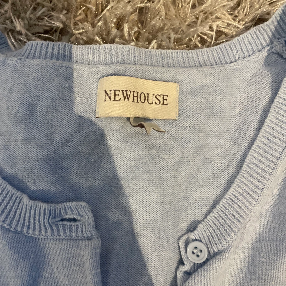 Ljusblå kofta i strl M - 90