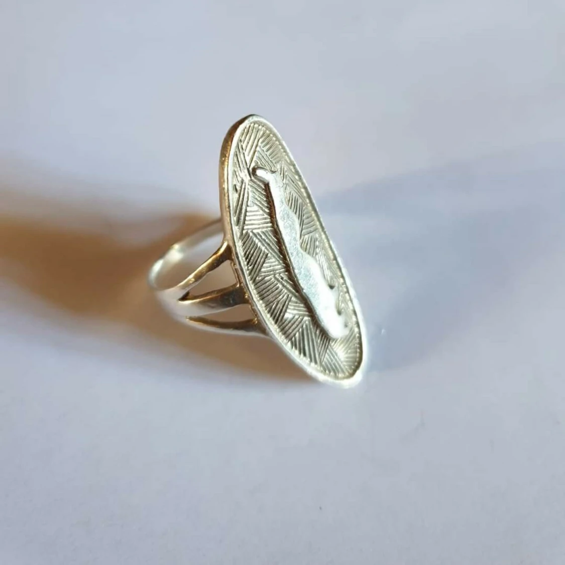 Läcker äkta silver ring - 90