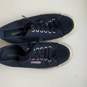 Superga dark blue size 39 - Supergas in cool timeless blue colour. Worn about 10 times. Timeless shoe, sole in perfect condition. See pictures for details.
