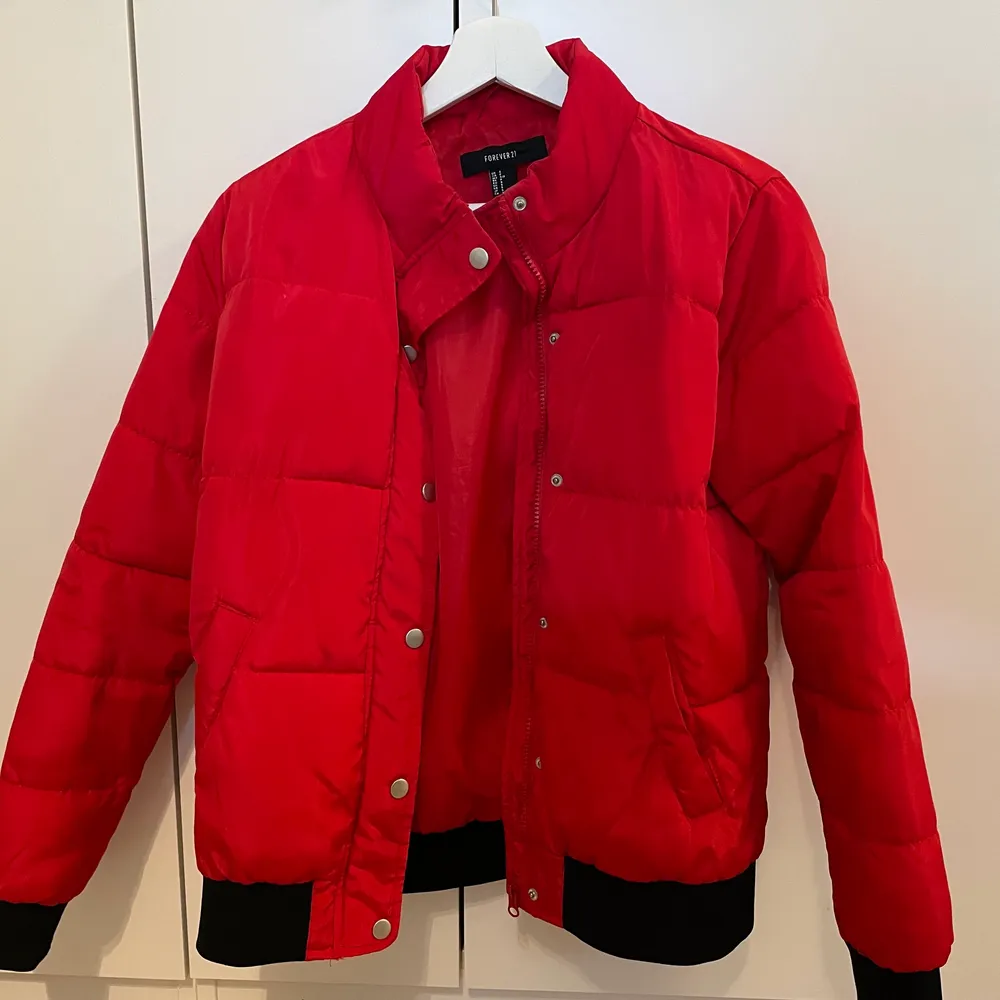 Red Jacket , size S , like new . Fit for XS-S-M . Jackor.