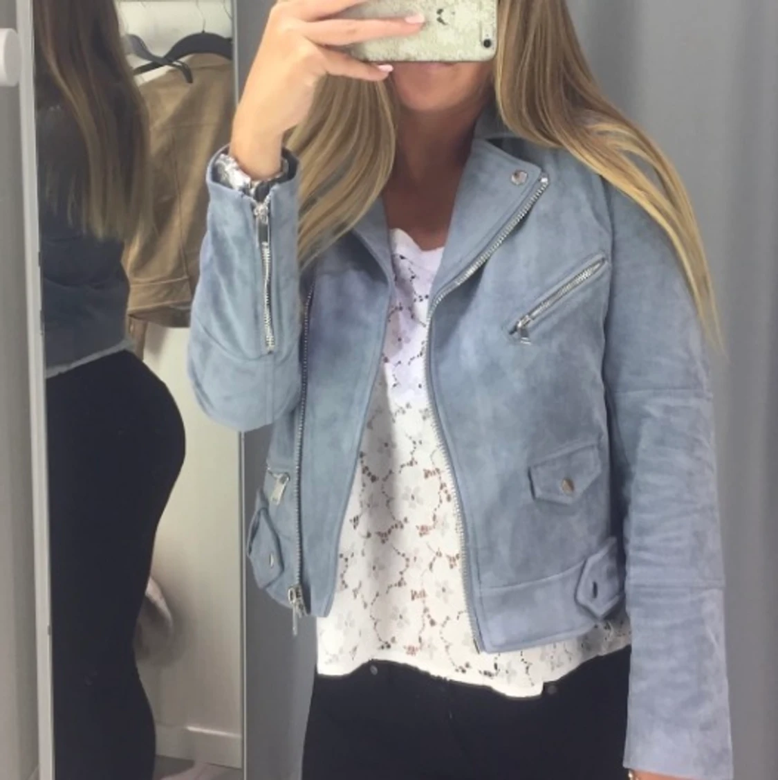 Moccaimiterad jacka  - 90