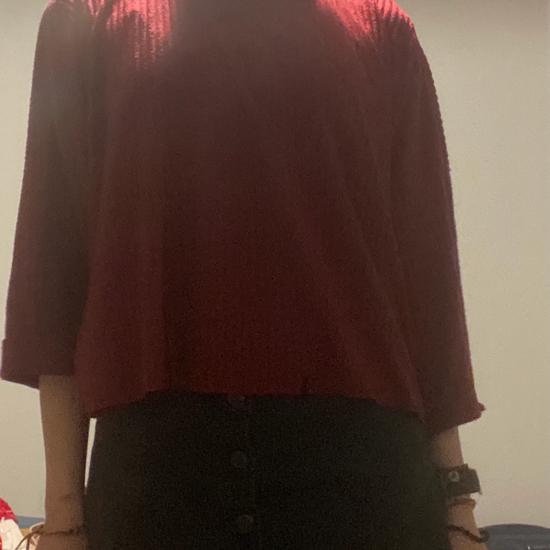 Forever 21 burgundy loose blouse 
