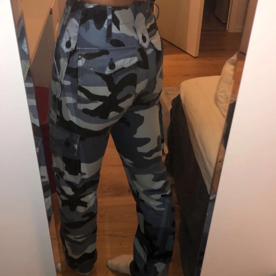 Blåa militär byxor - 91