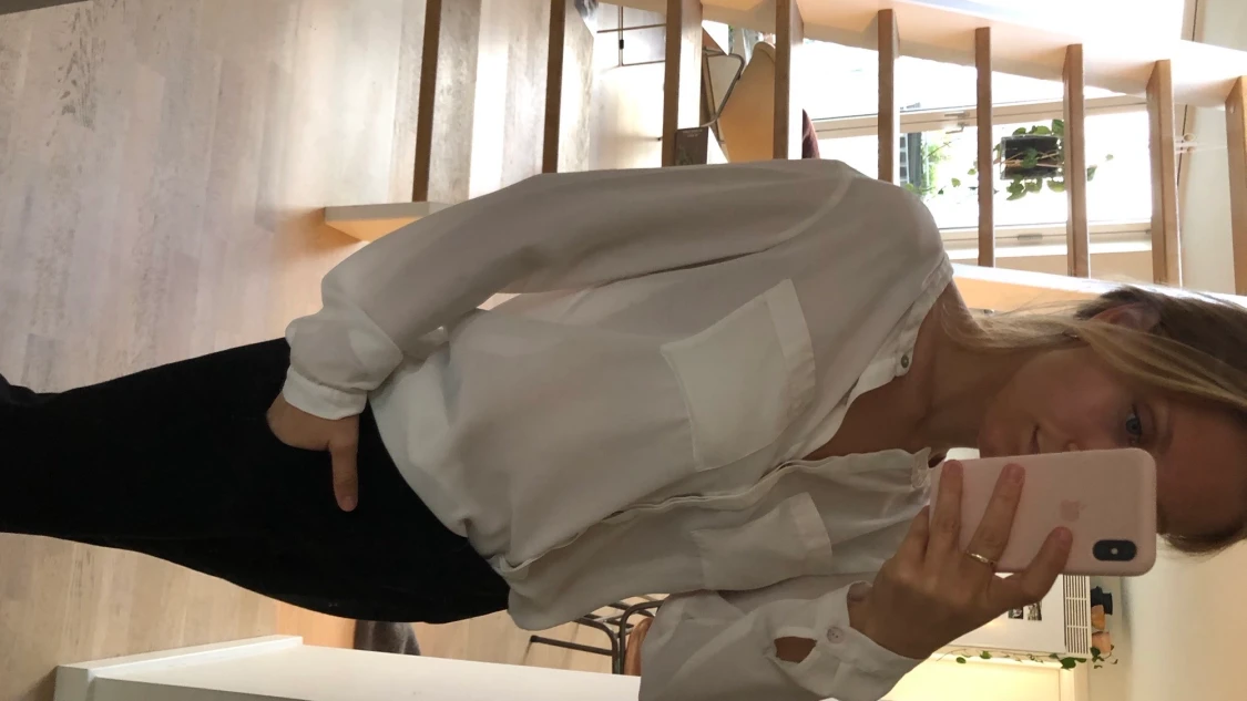 White vintage blouse  - 90