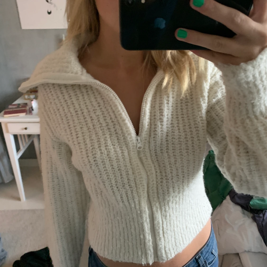 Stickad kofta - 90
