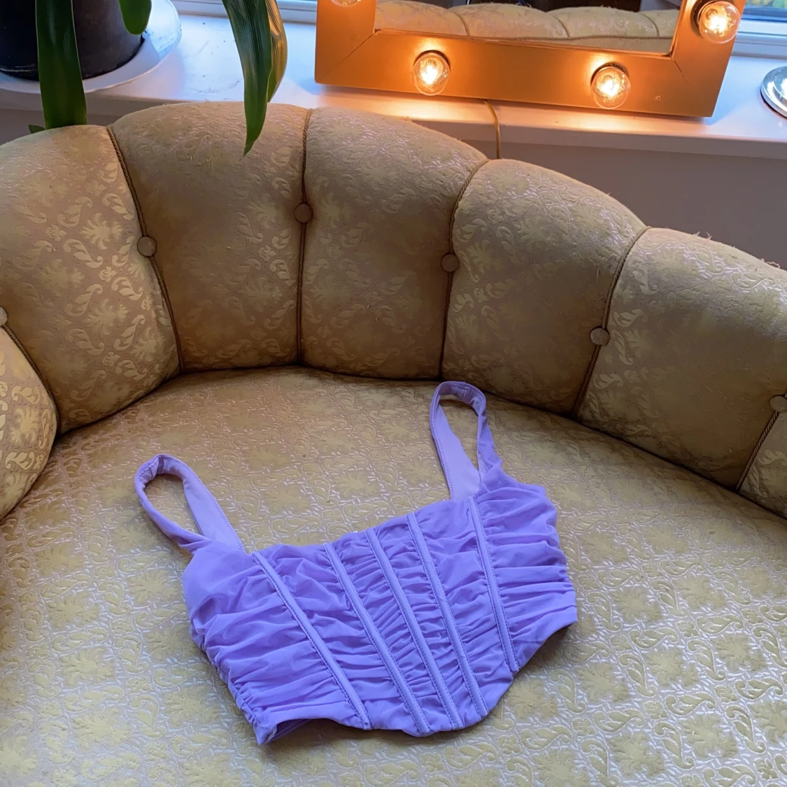 Mesh Corset Crop Top, strl 36 - 90