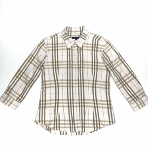 Burberry Checkered Shirt - Women’s Medium. 100% Cotton