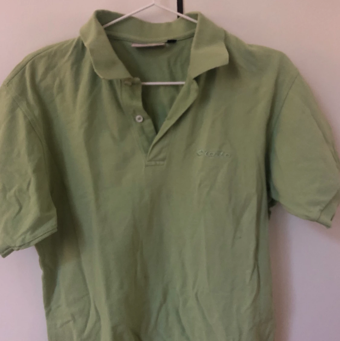 Limegrön pikétröja 