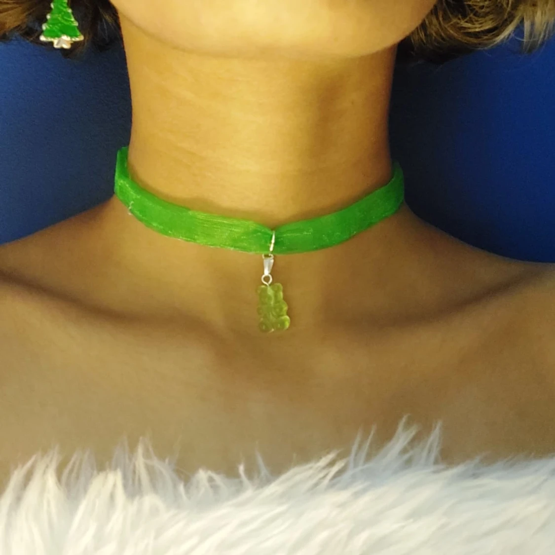 Grön Gummibjörn Choker  - 90