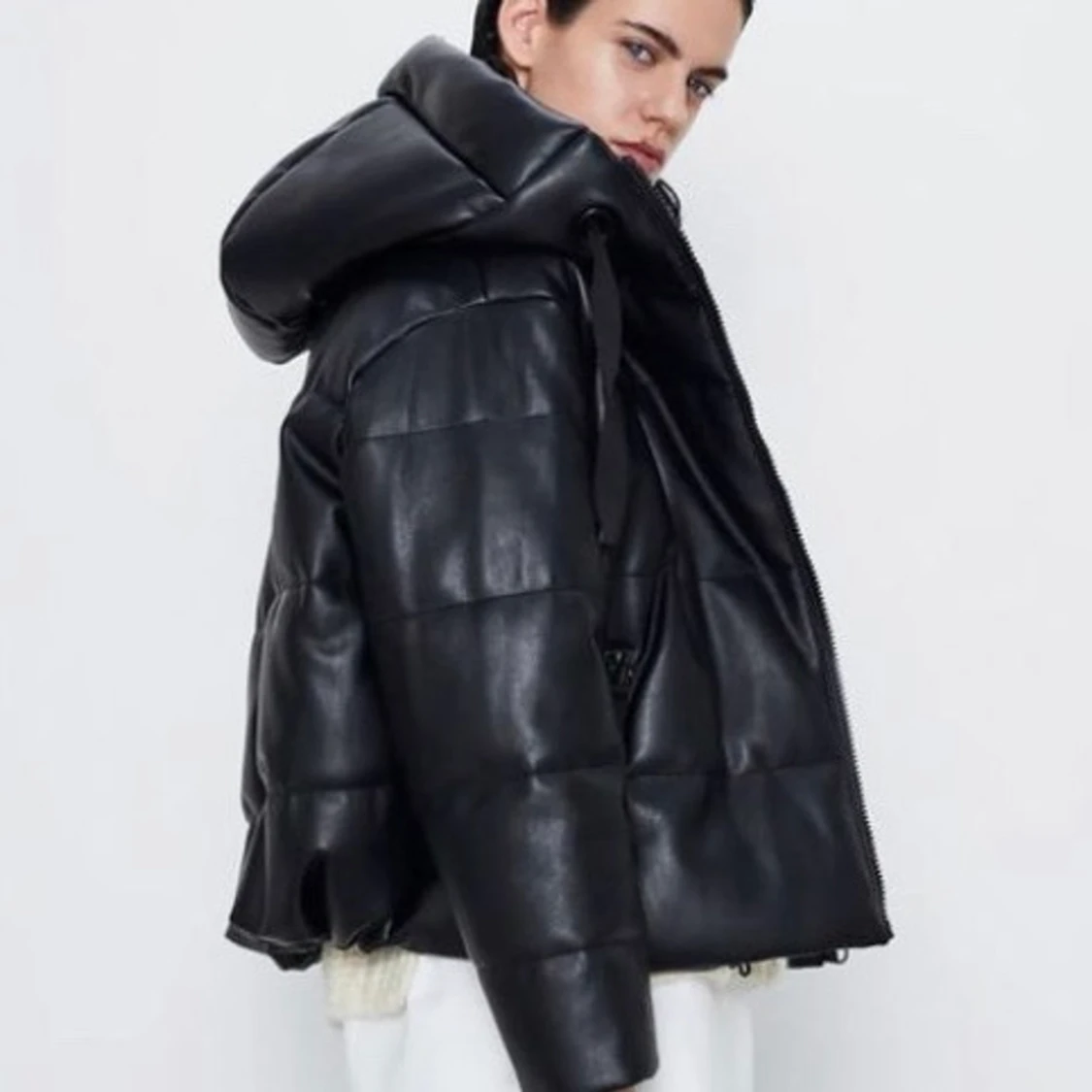 Pufferjacka läder - 91
