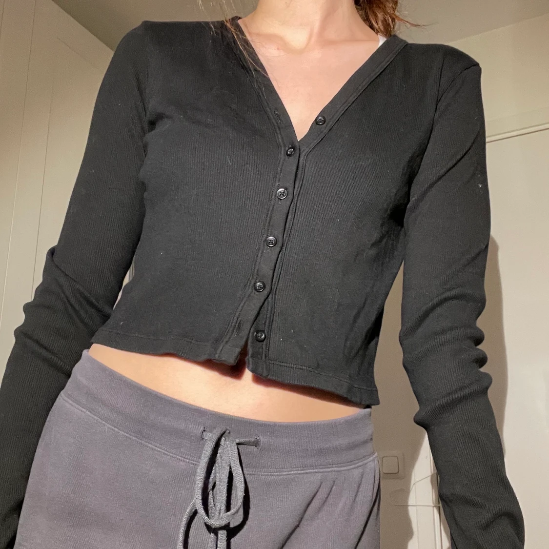 svart topp från brandy melville 