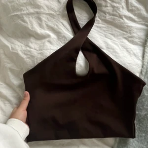 Topp - Använd 1 gång, jättefin brun färg
