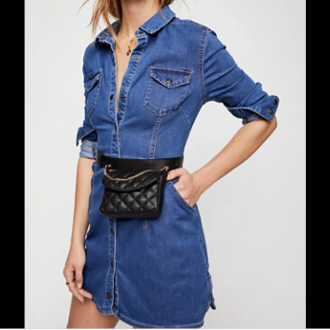 Free People demin klänning  - 91