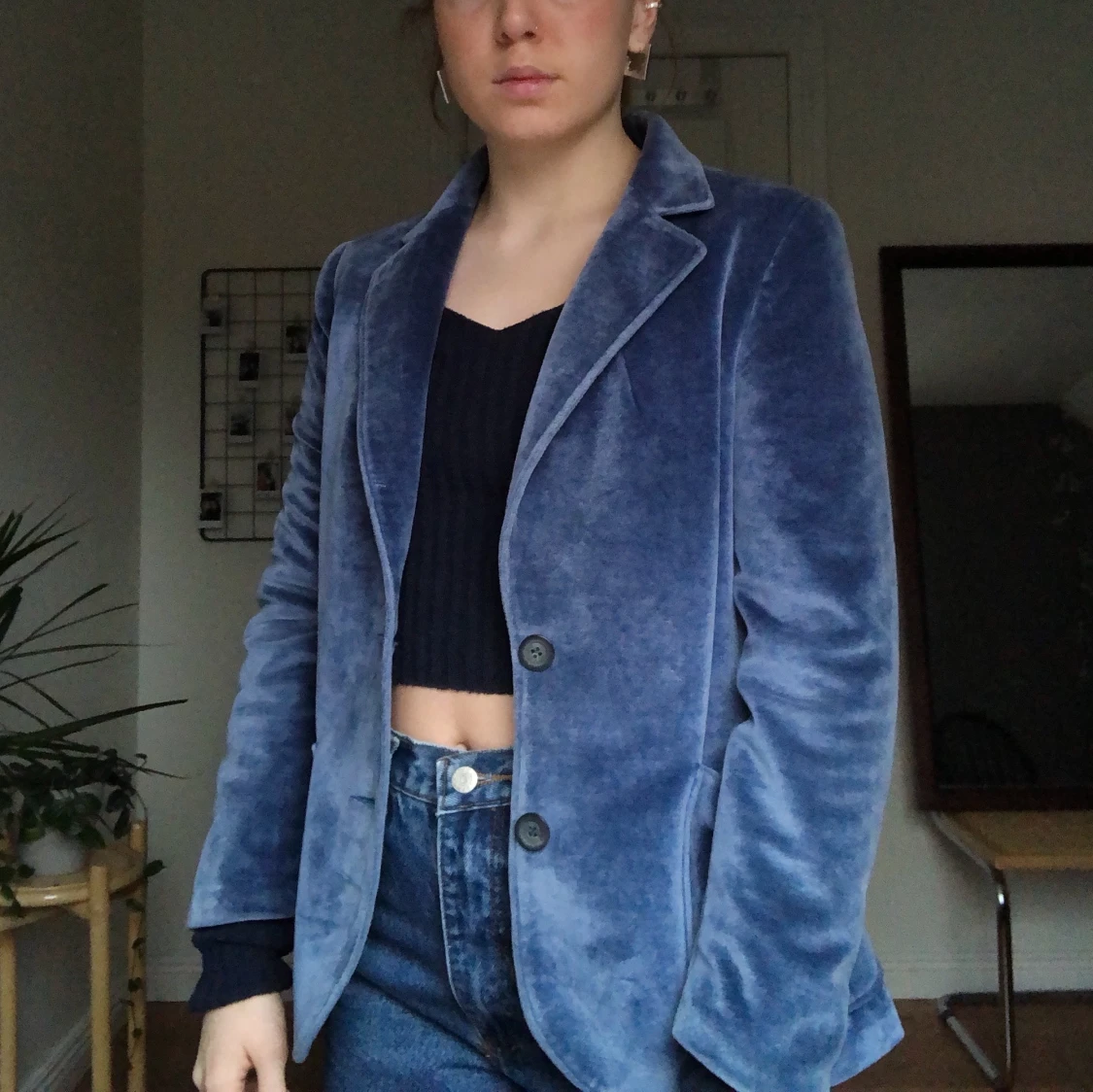 Velvet blå kavaj - 91