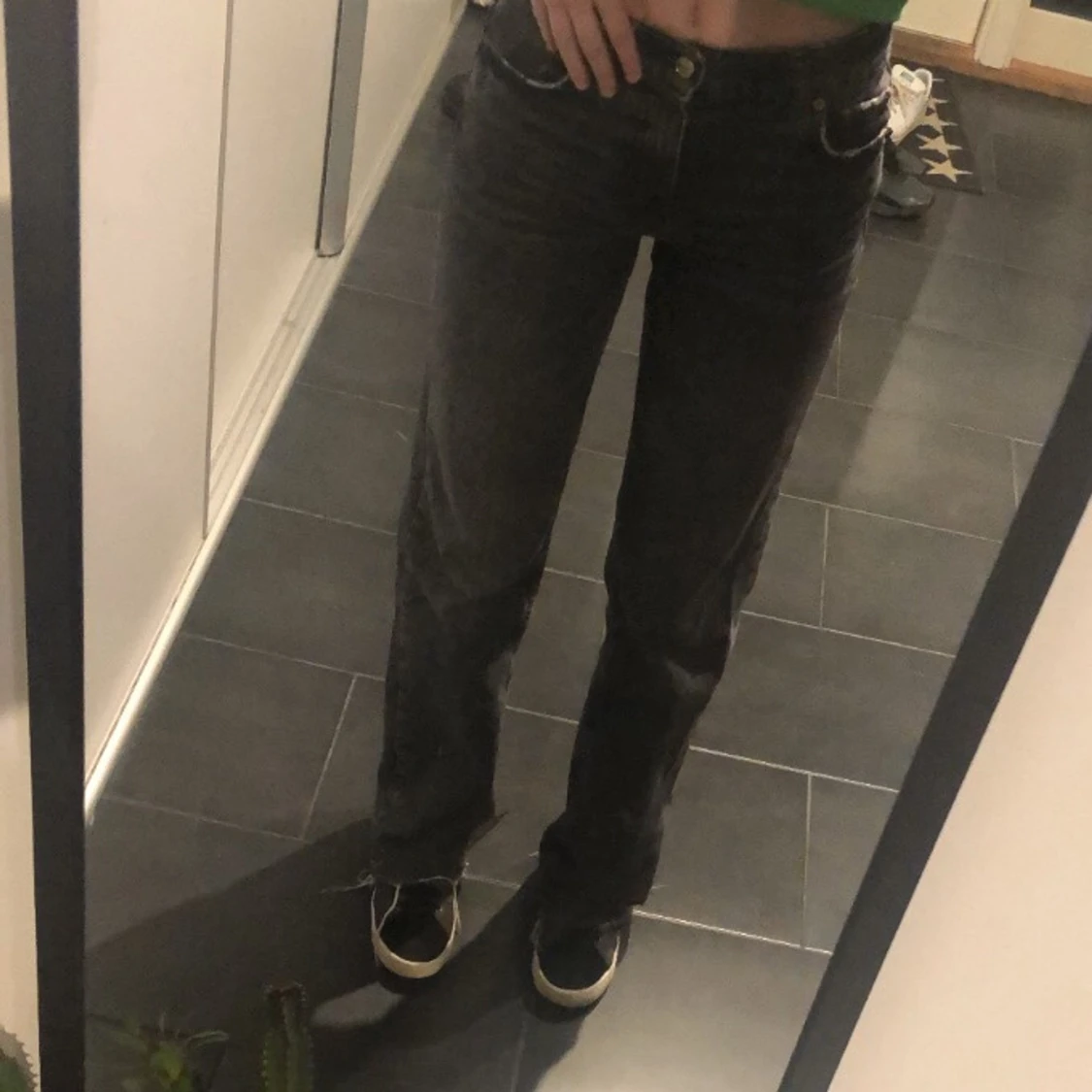 Gråa Zara Jeans - 90