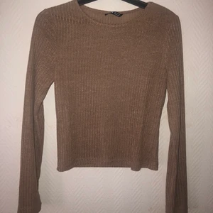 Beige/brun tröja - Ribbad beige brun långärmad tröjja helt ny!💓
