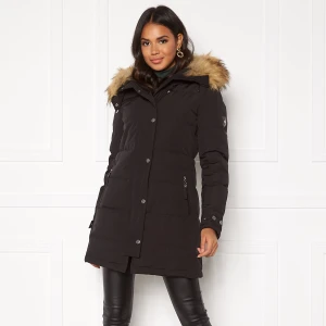 hollies subway jacket black - storlek 36 använd 1 vinter super fin köp direkt för 850